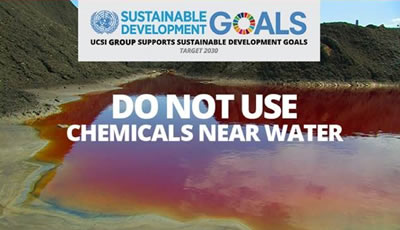 Week 18: Do not use chemicals near water