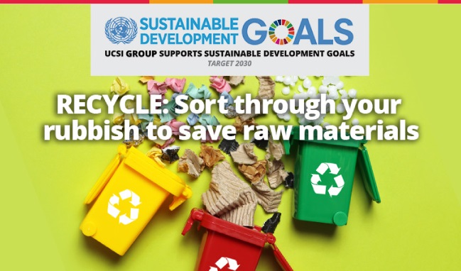 Week 51: RECYCLE: Sort through your rubbish to save raw materials