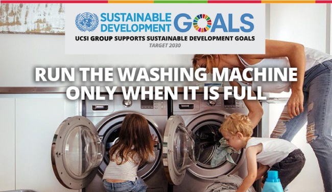 Week 53:  Run the washing machine only when it is full