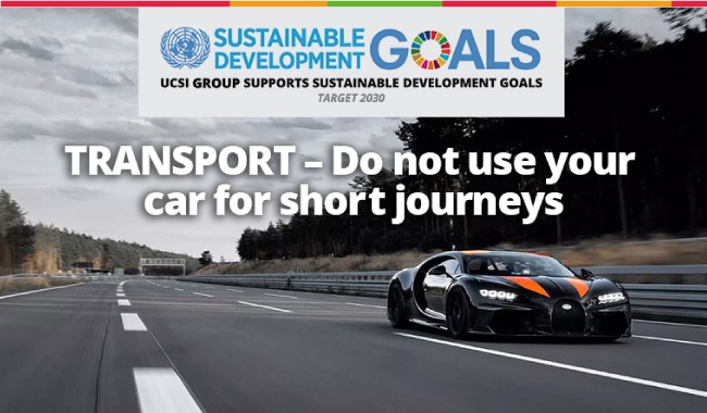 Week 54: Transport – Do not use your car for short journeys