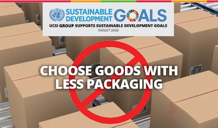 Week 9 :  Choose goods with less packaging