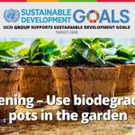 Week 9 : Gardening- Use Biodegradable Pots In The Garden