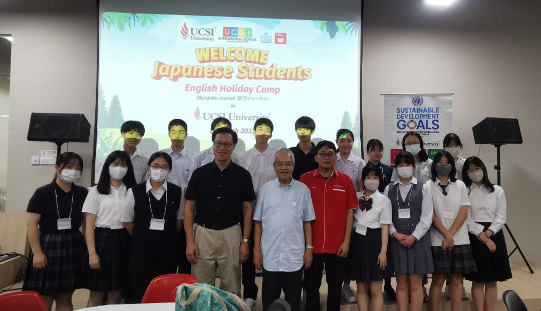 UCSI shared sustainability knowledge and practices with Japanese High School students