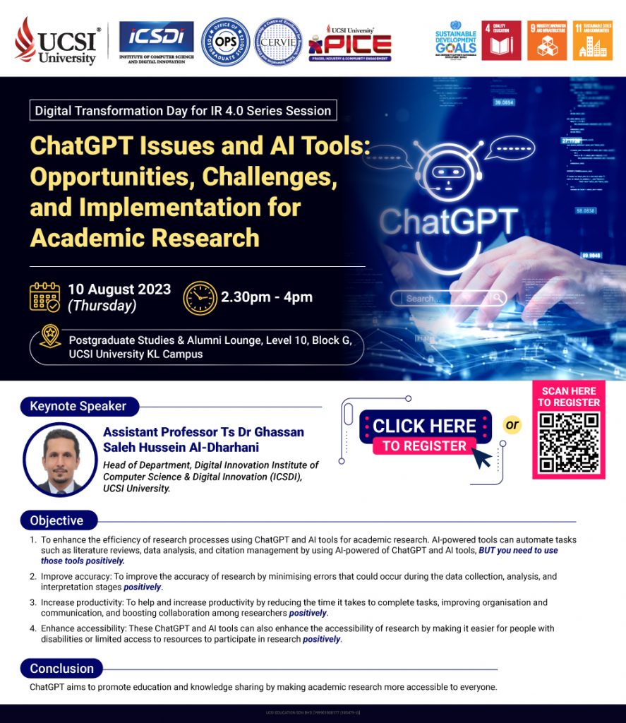 ChatGPT Issues and AI Tools: Opportunities, Challenges, and Implementation for Academic Research