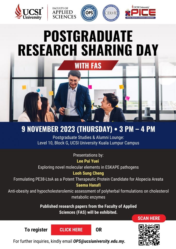 Postgraduate Research Sharing Day with FAS