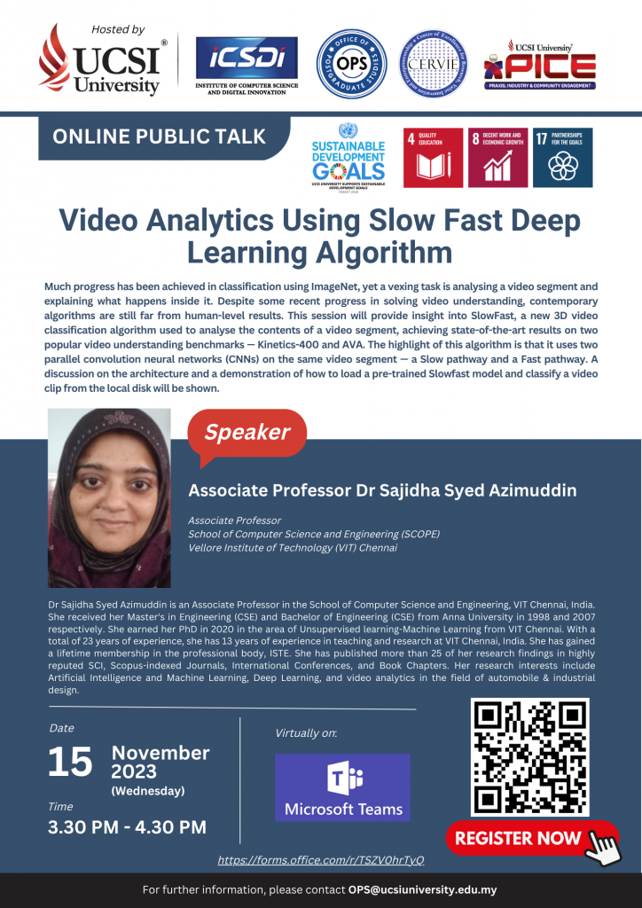 Video Analytics using Slow Fast Depp Learning Algorithm