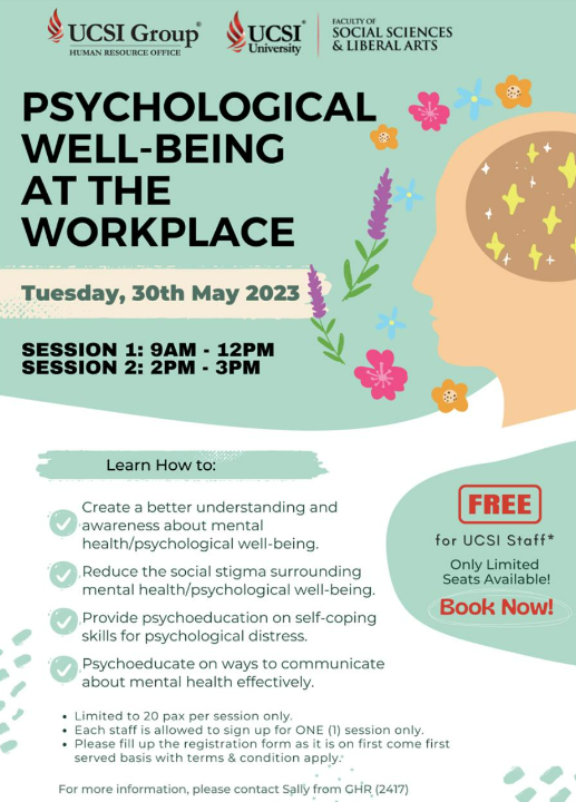 Psychological Well-Being At The Workplace – UCSI SDG