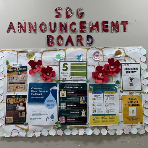 SDG Announcement Board